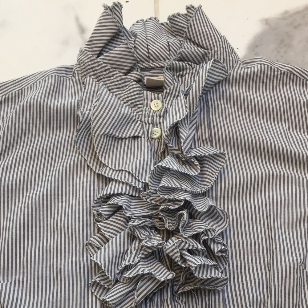 JCrew Tuxedo Blouse